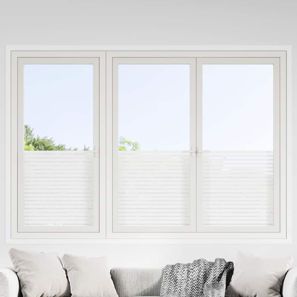 Window films pcs roller blind pattern frosted pvc - stripe, 45 x 500 cm, 4 - number 1.