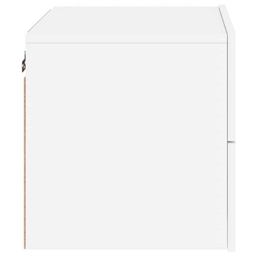 Zidni noćni ormarići s led svjetlima - bijeli, 2 - number 9.