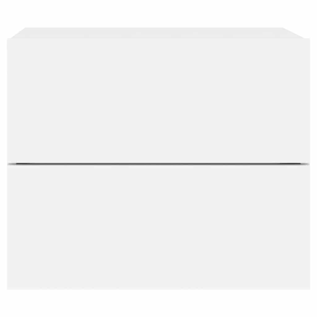 Zidni noćni ormarići s led svjetlima - bijeli, 2 - number 8.