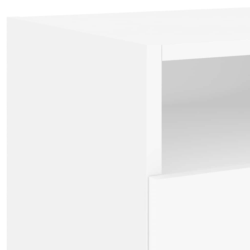 Bed tables pcs. with led light 40x39x37 cm - white, 2 - number 11.