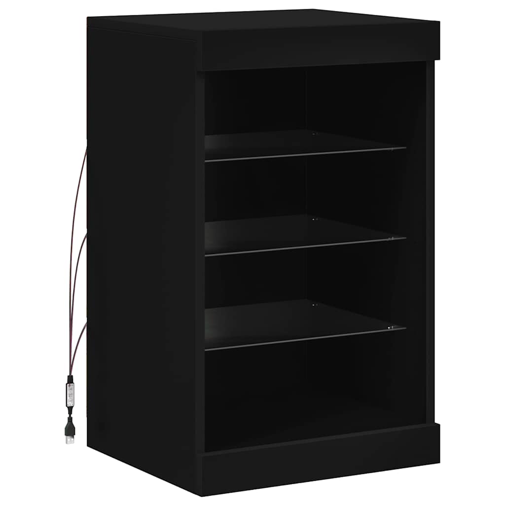 Sideboard with led lights 41x37x67 cm - black, ooo 7, 1, ooo 8 - number 3.