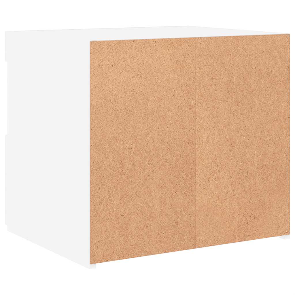 Noćni ormarići kom. sa led svjetlom 50x40x45 cm - bijela, 2 - number 11.