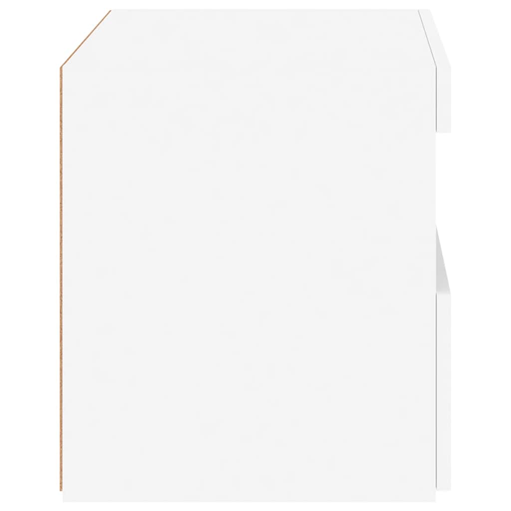 Noćni ormarići kom. sa led svjetlom 50x40x45 cm - bijela, 2 - number 10.