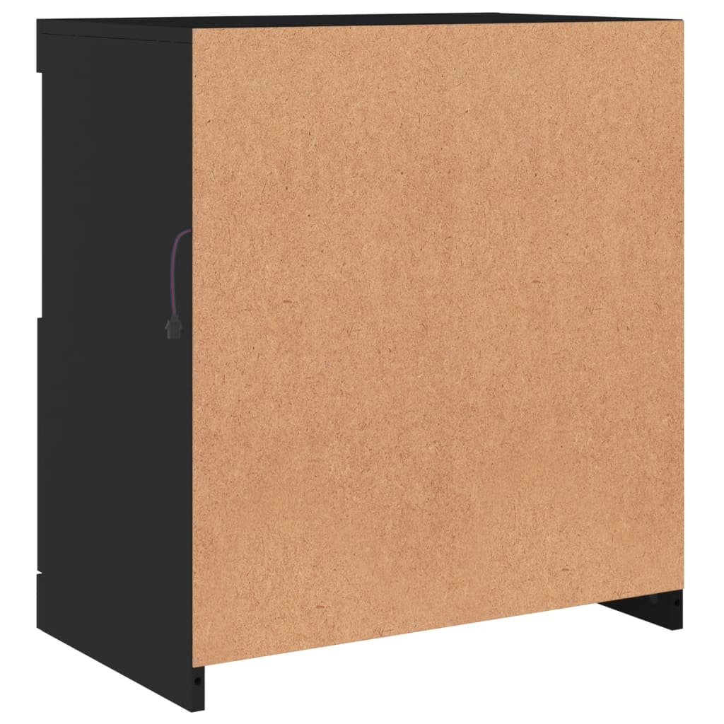 Skænk med led-lys 60x37x67 cm - sort, 1 - number 9.