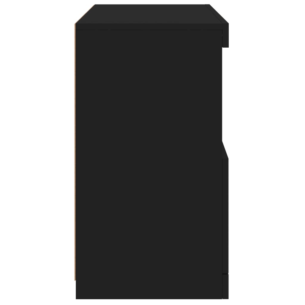 Skænk med led-lys 60x37x67 cm - sort, 1 - number 8.