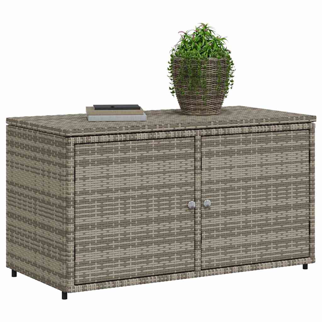 Szafka ogrodowa 110x55x60,5 cm polirattan - szary - number 4.