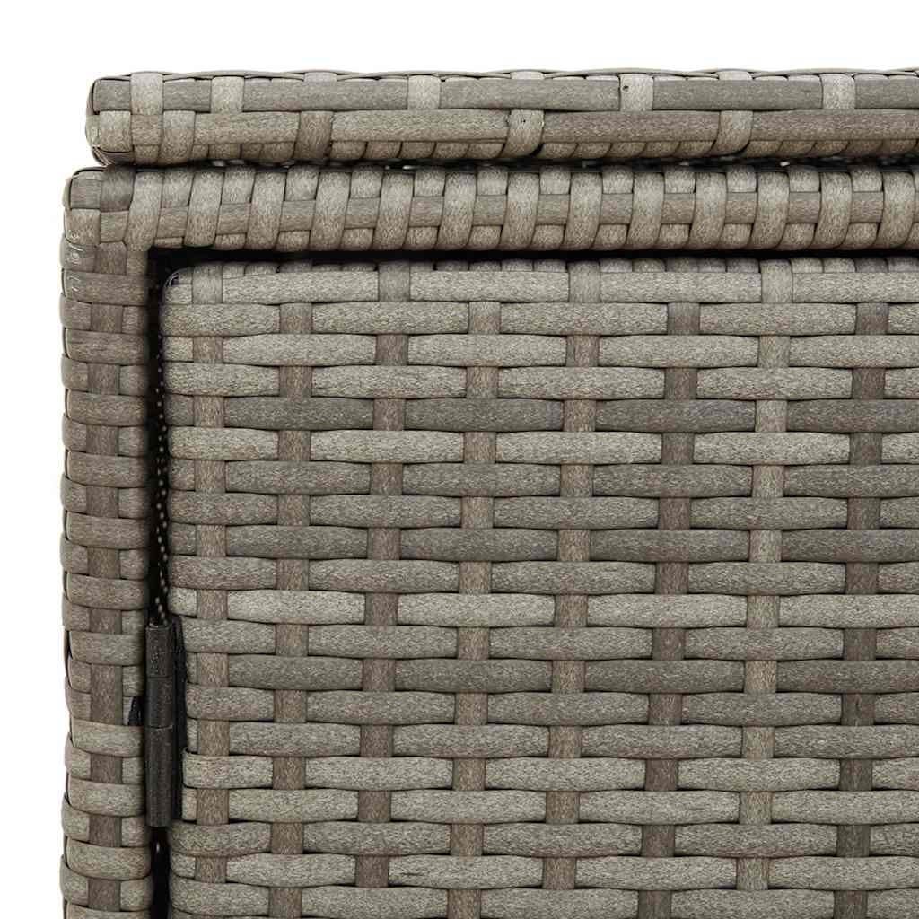 Szafka ogrodowa 110x55x60,5 cm polirattan - szary - number 11.