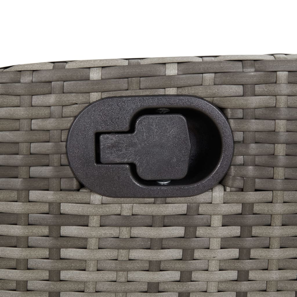 Harding stolice računala. s jastucima polirattan - siva, 2, bez stopala - number 9.