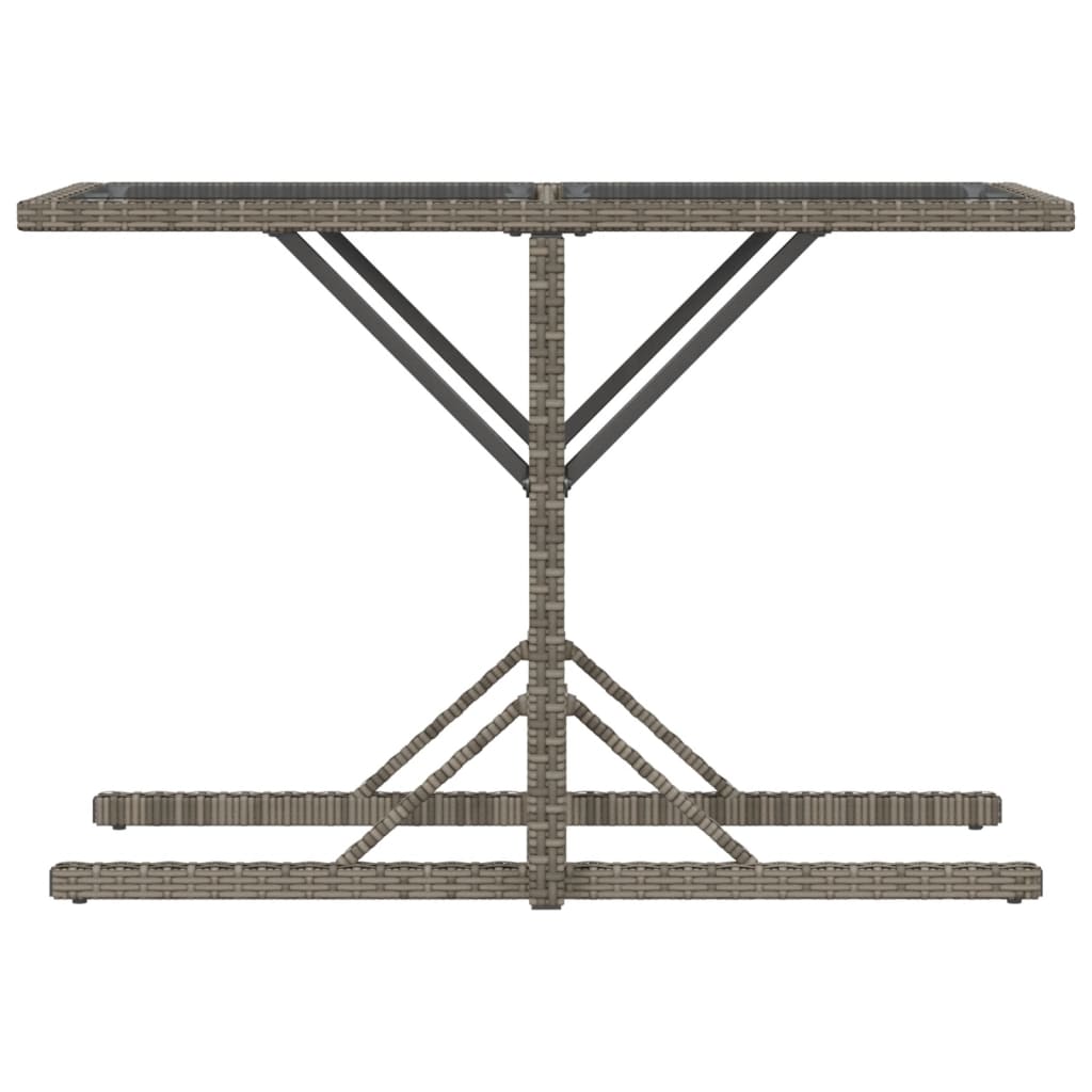 Bistrosett for hagen 3 deler med puter polyrattan - grå, glass, 1 - number 8.