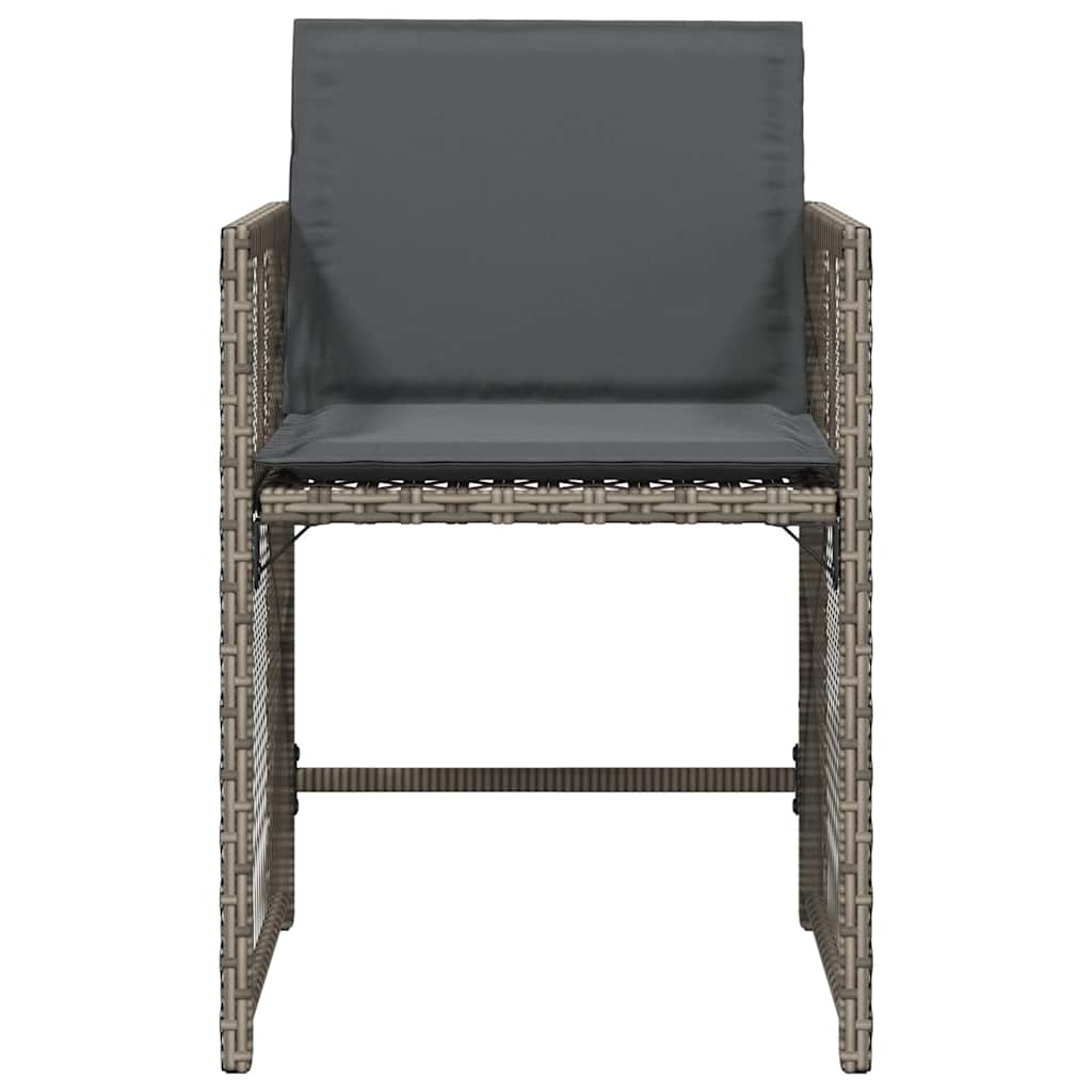 Vrtne stolice s jastucima kom. poliratan - siva, 4 - number 5.