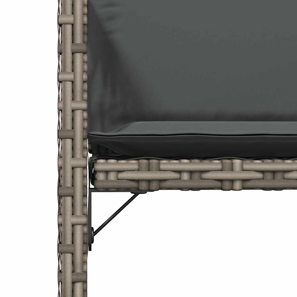 Vrtne stolice s jastucima kom. poliratan - siva, 4 - number 9.