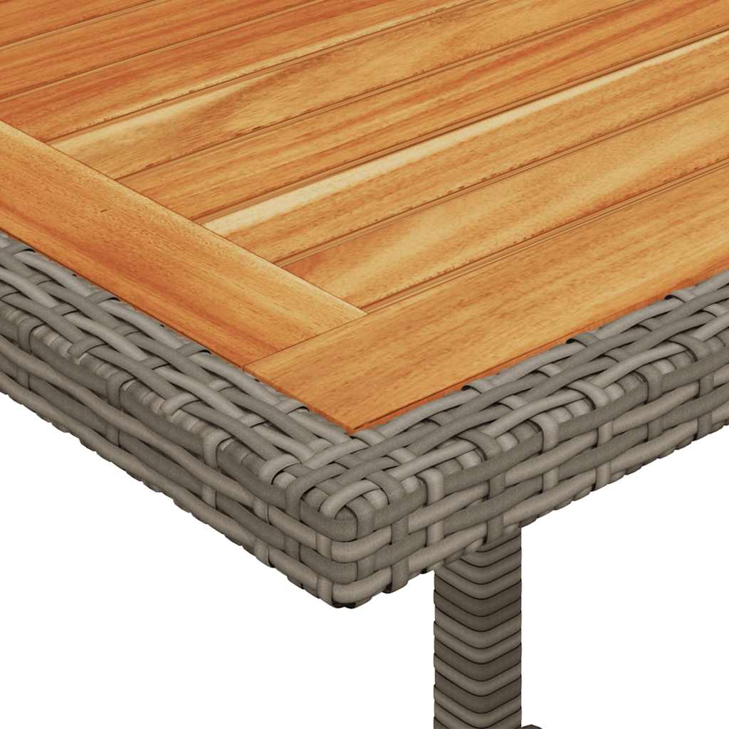 Bistrosæt til haven 3 dele med hynder polyrattan - grå, træ, 1 - number 10.