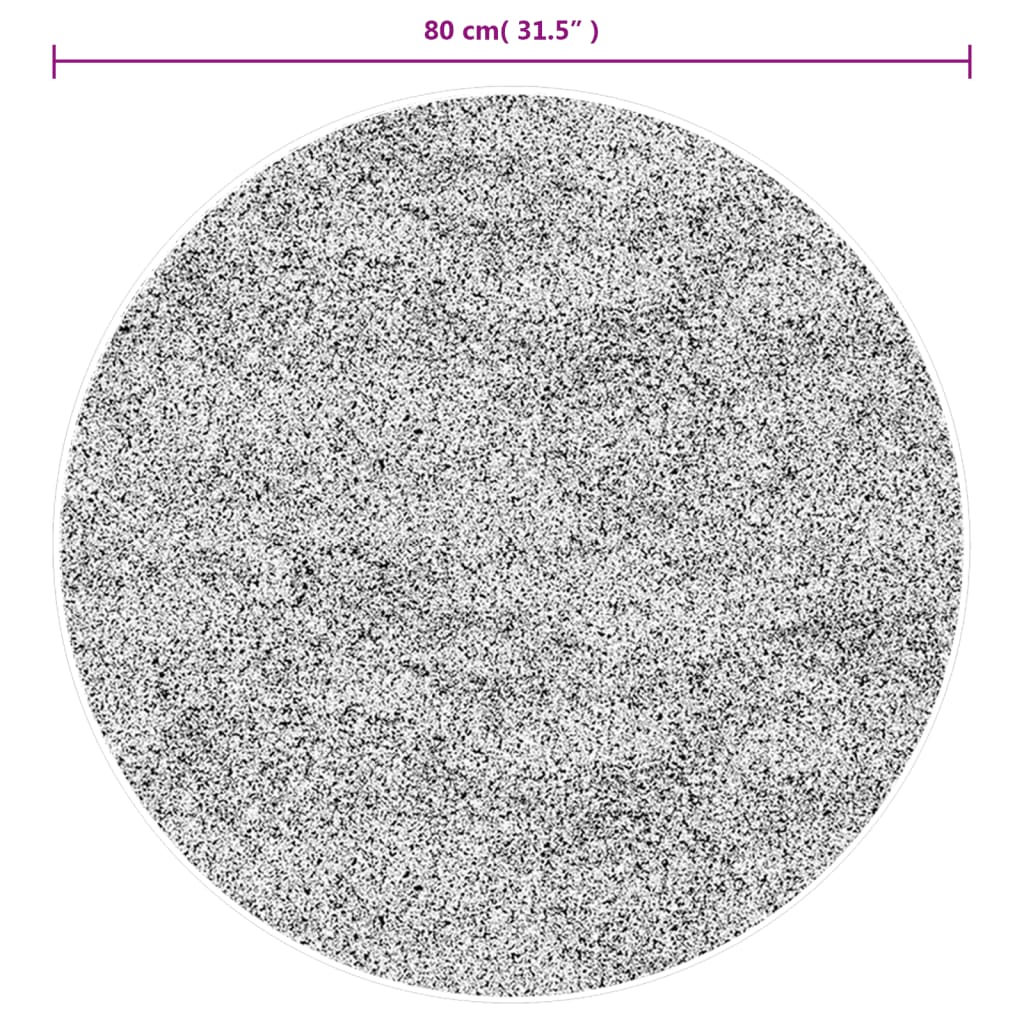 Tapis oviedo poils courts - gris, ø 80 cm - number 10.