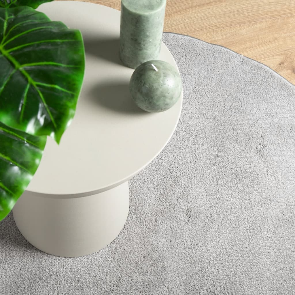 Carpet oviedo short luv - gris, ø 100 cm - number 7.