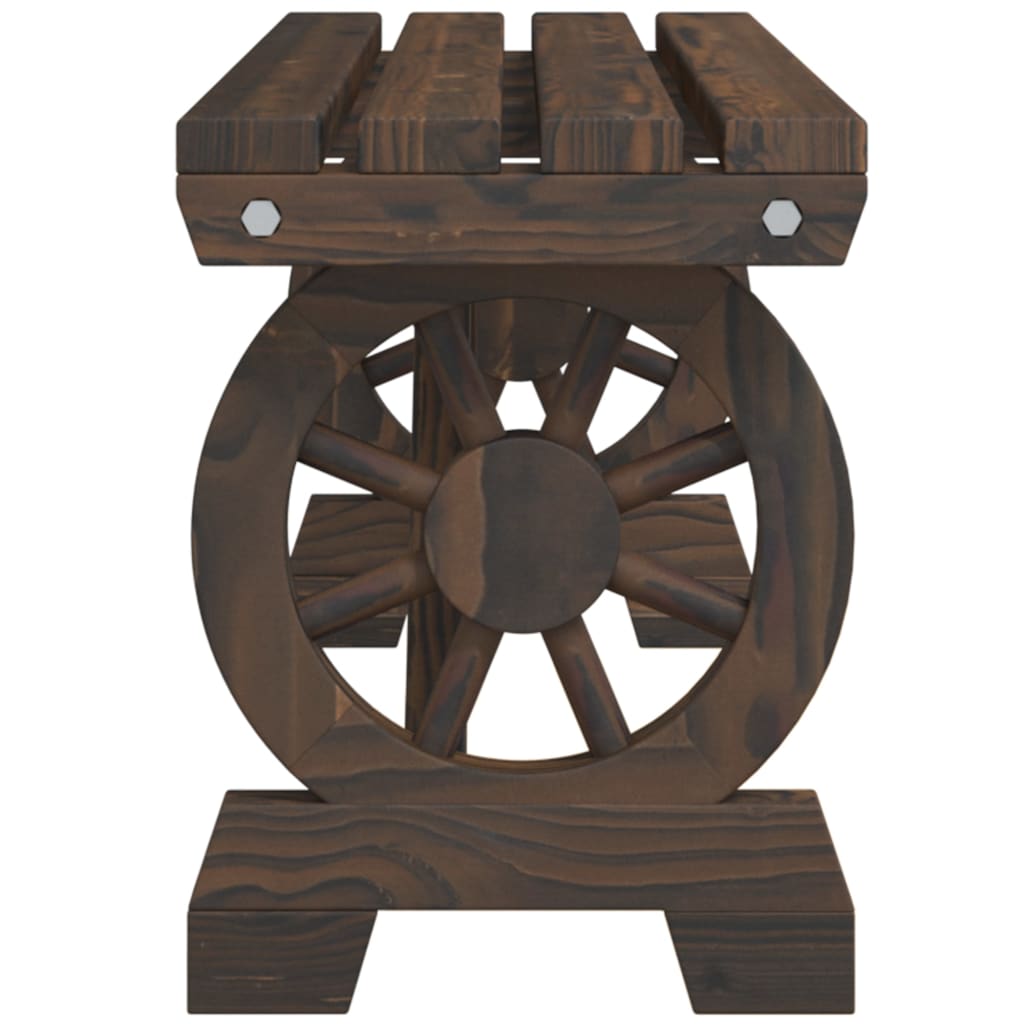 Vrtna klupa pc -a. čvrsto jelo - tamno smeđa, 115 x 28 x 39 5 cm, 2 - number 5.