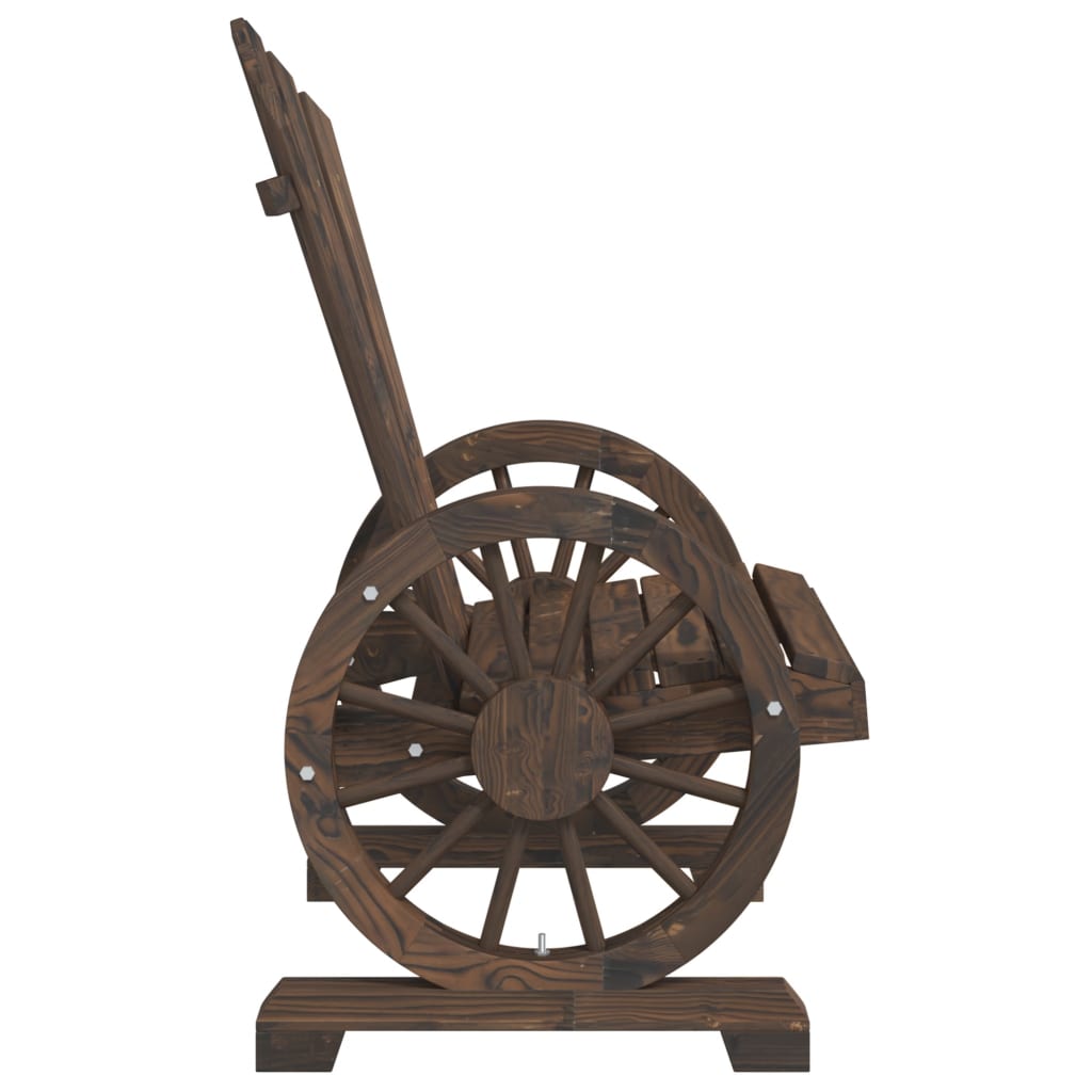 Adirondack-havestole stk. massivt grantræ - mørkebrun, 4, stol - number 6.