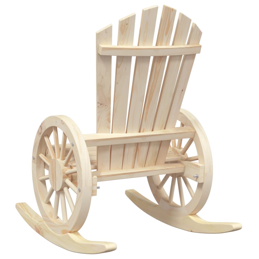 Adirondack stolice za ljuljanje 2 kom. masivno drvo smreke - number 7.