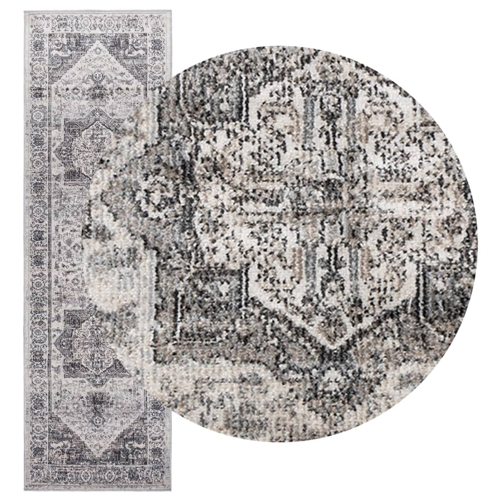 Tapis arbizu design vintage - gris, 80 x 250 cm - number 3.