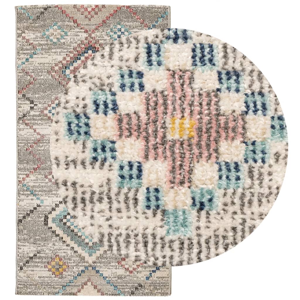 Tapis arbizu design vintage - gris clair, 80 x 150 cm - number 3.