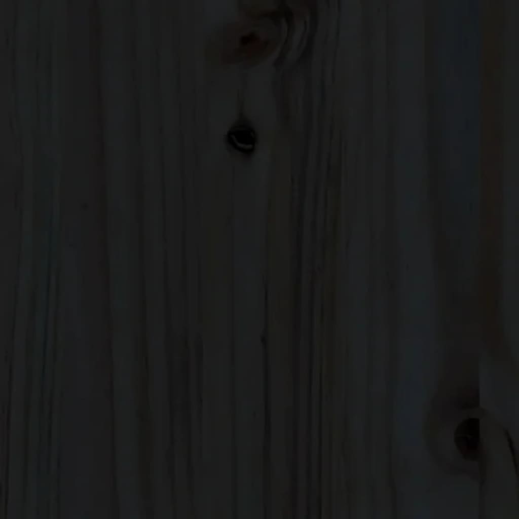 Daybed massivt fyrretræ - sort, 90 x 200 cm - number 9.