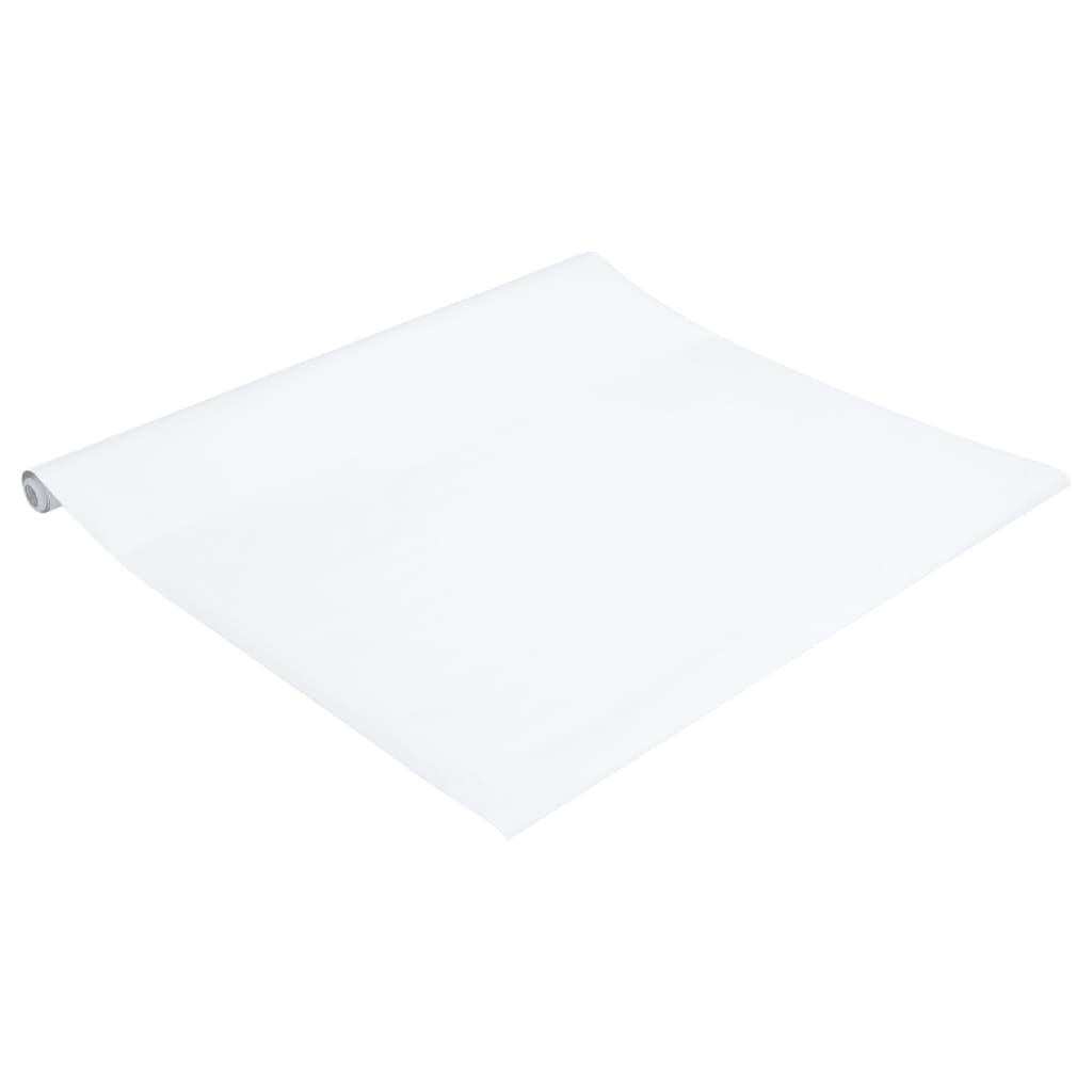 Foglio autoadesivo per mobili 90x500 cm tappetino pvc - bianco, 90 x 500 cm (2 pezzi) - number 5.