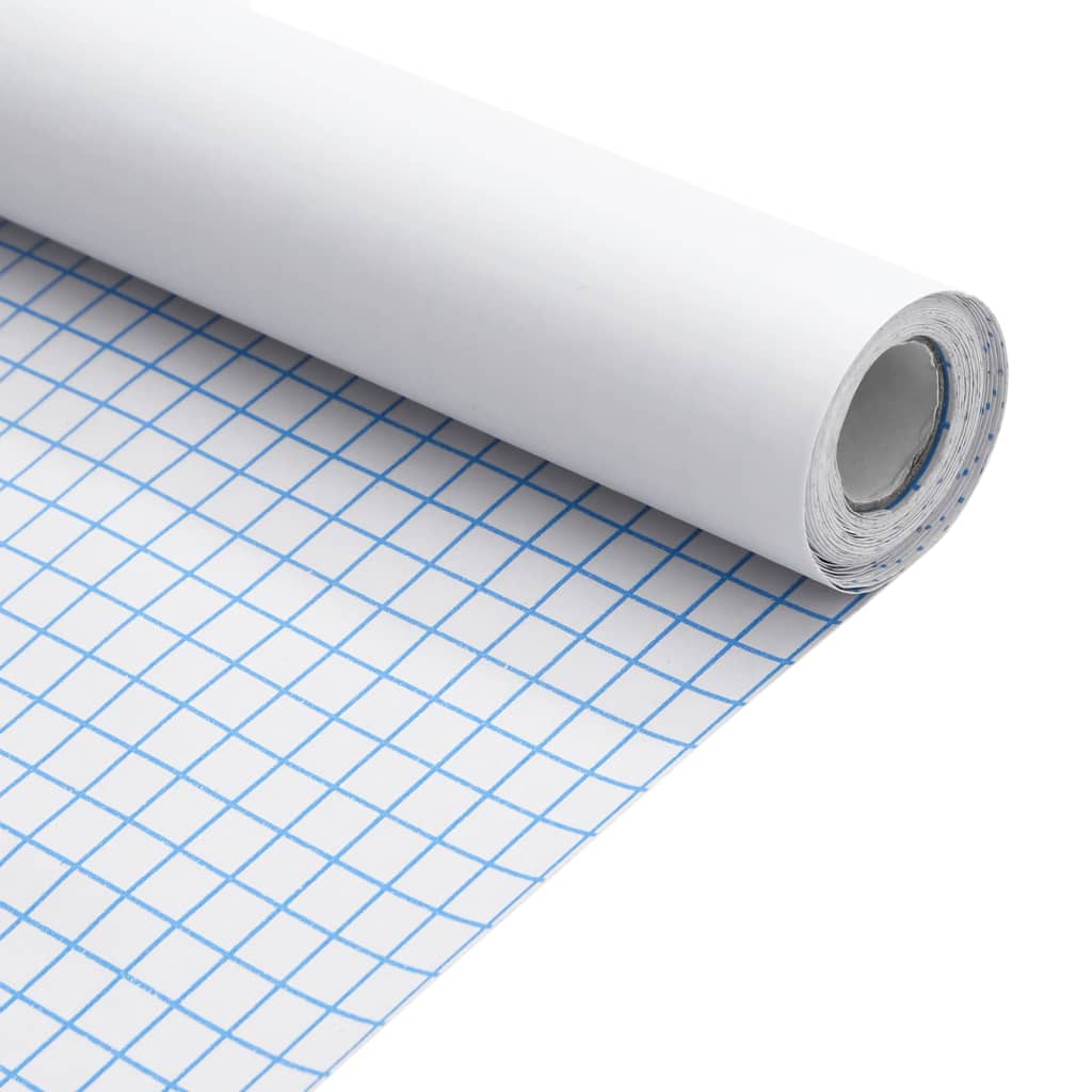 Foglio autoadesivo per mobili 90x500 cm tappetino pvc - bianco, 90 x 500 cm (2 pezzi) - number 8.