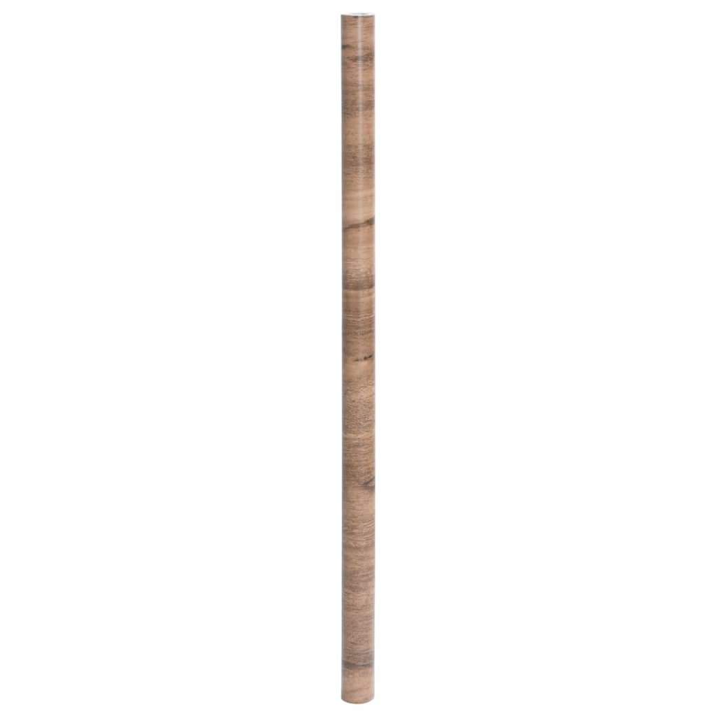Pellicola autoadesiva per mobili 90x500 cm pvc effetto legno - marrone, 90 x 500 cm (4 pz.) - number 4.