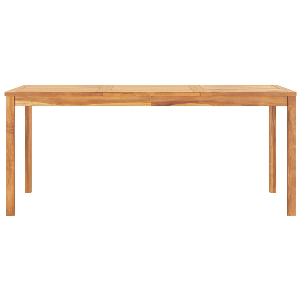 Blagovaonski stolni set za vrt 7 dijelova puno tikovino - 180 cm dužina stola, 6x stolica + stol, 1 - number 9.