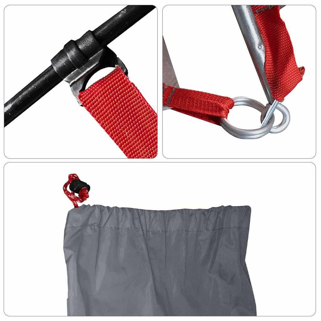 Šator za plažu 274x178x170/148 cm 185t poliester - sivi, 1 - number 8.