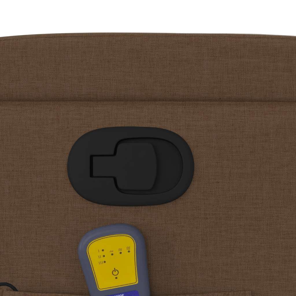 Massagestol stof - brun, 1, manuel tilbagelæningsfunktion, ja - number 10.