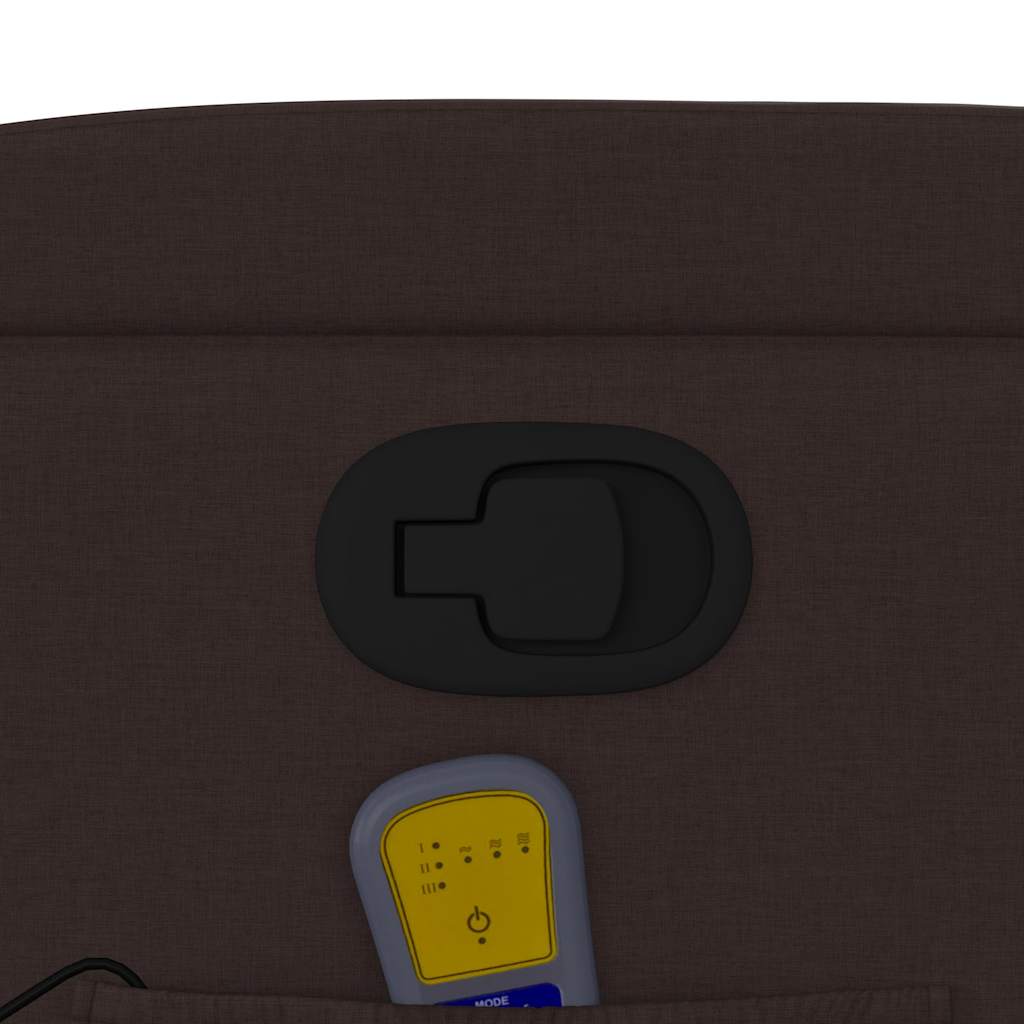 Massagestol stof mørkebrun - number 10.