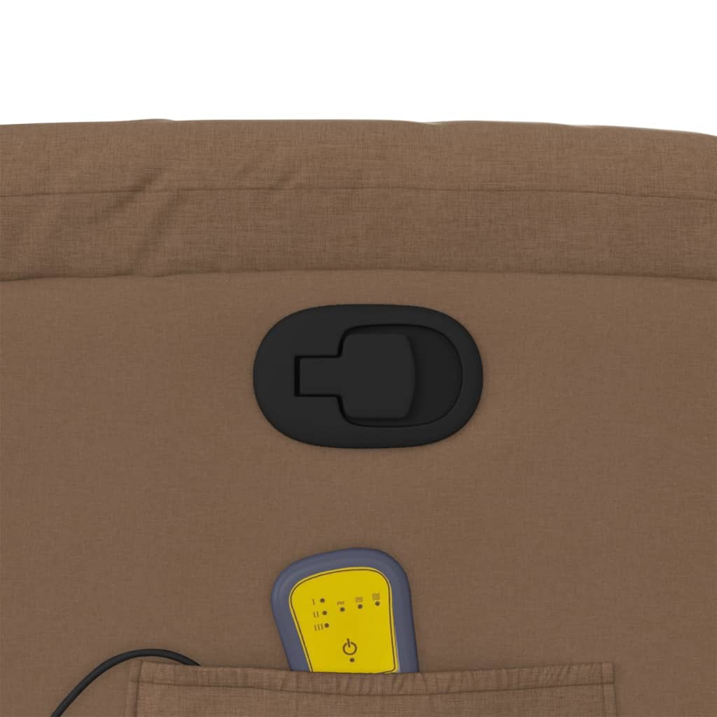 Massagestol stof - brun, 1, manuel tilbagelæningsfunktion, ja - number 10.