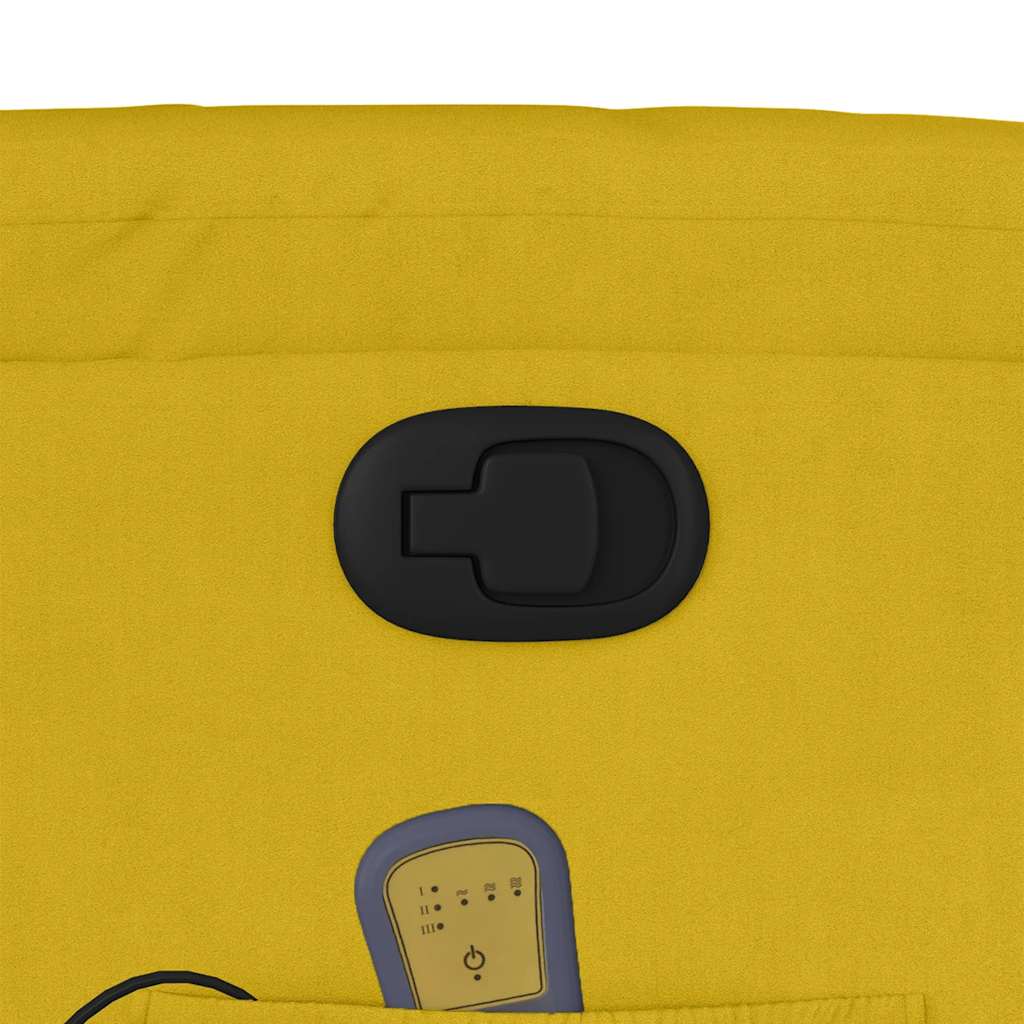 Massagestol velour - gul, 1, manuel tilbagelæningsfunktion, ja - number 10.