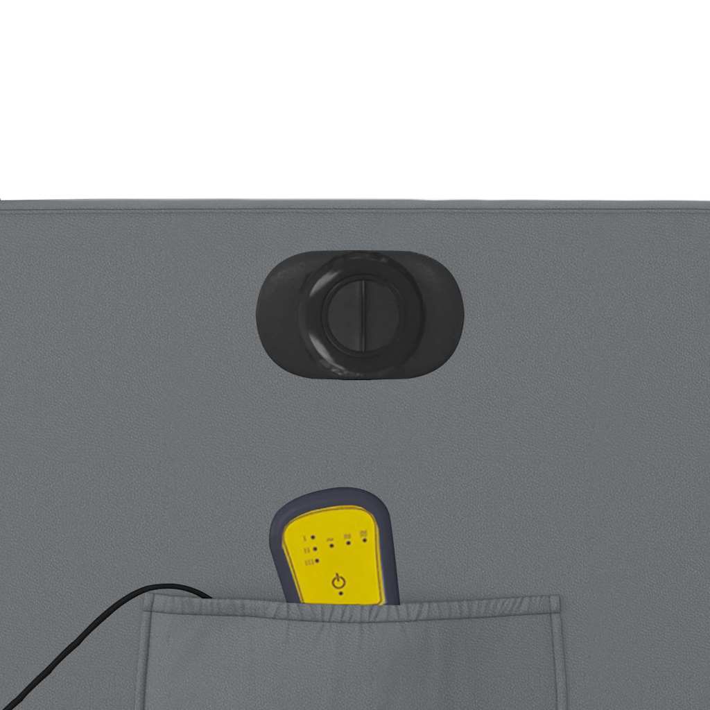 Fotel masujący elektryczny skóra ekologiczna - szary, 1, funkcja elektrycznego odchylania, tak - number 12.