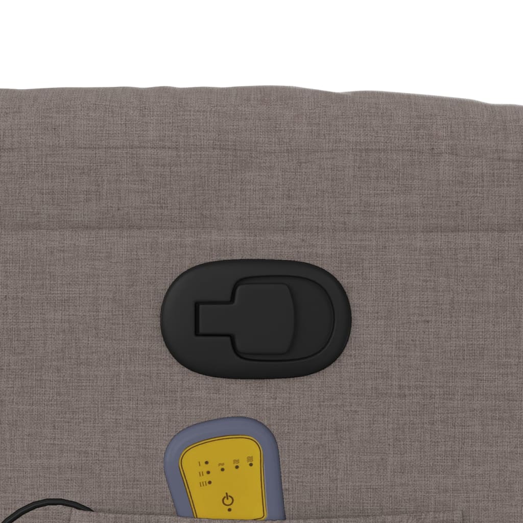 Løftestol med massage stof - gråbrun, 1, manuel tilbagelæningsfunktion, ja - number 12.