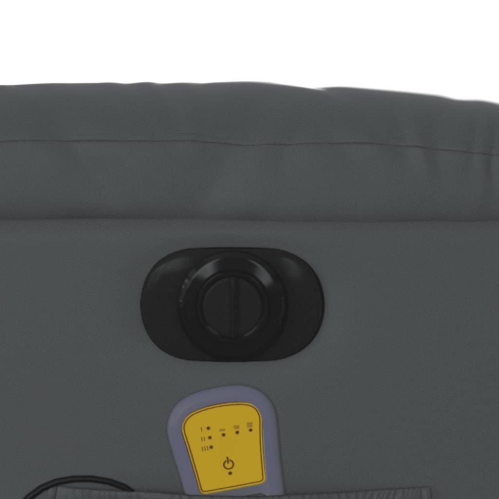 Eldrevet massagestol kunstlæder grå - number 12.