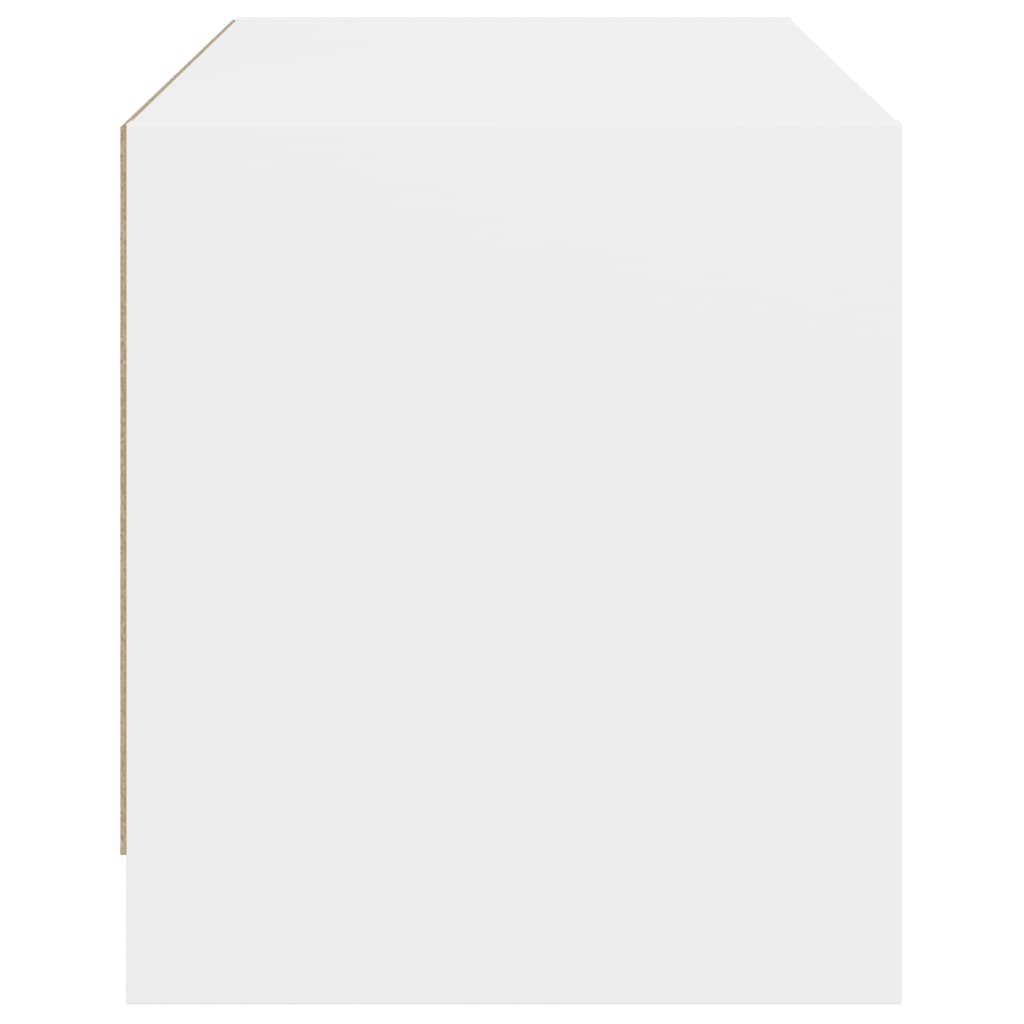 Tv-bord med glassdører 68x37x42 cm - hvit, 1 - number 7.