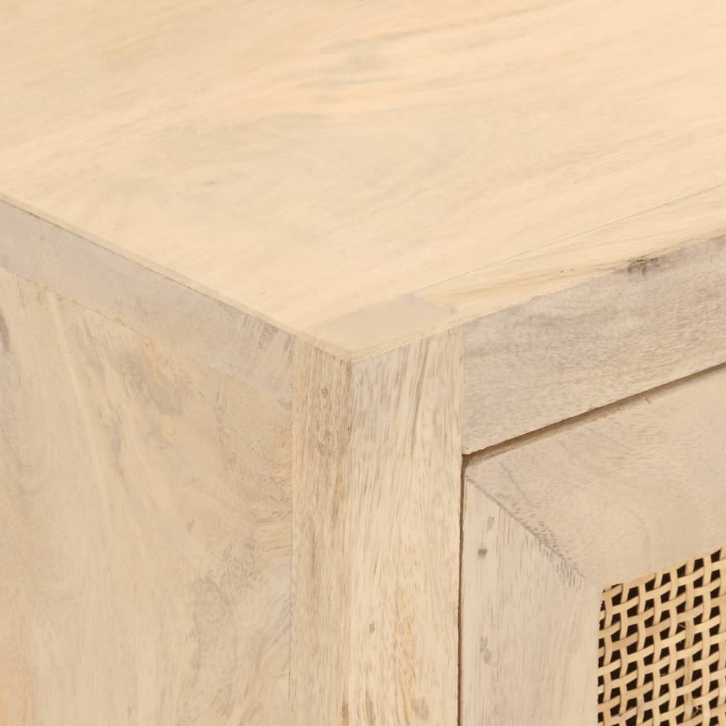 Kommode 55x30x76 cm massivt mangotræ og jern - number 6.