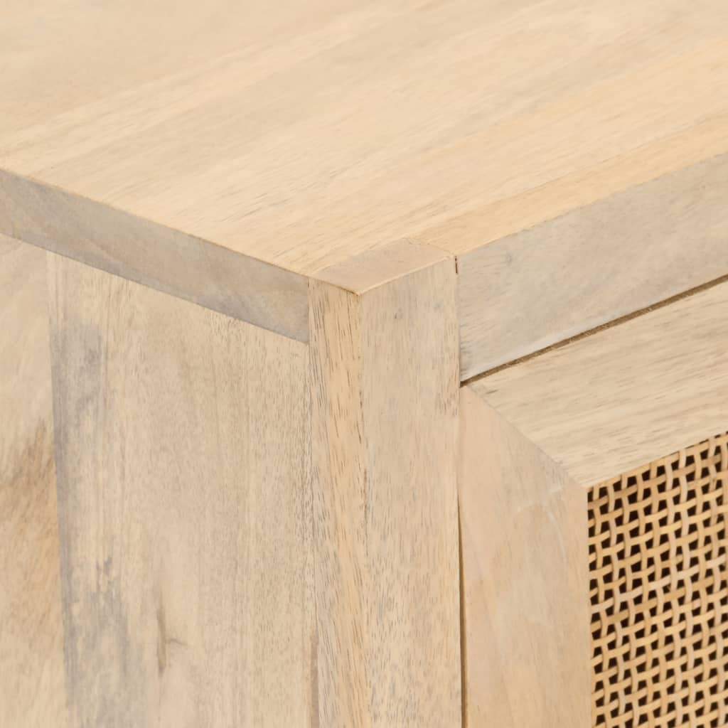 Skænk massivt mangotræ og jern - 55 x 30 x 76 cm, 1, med 2 døre, x-2 - number 7.