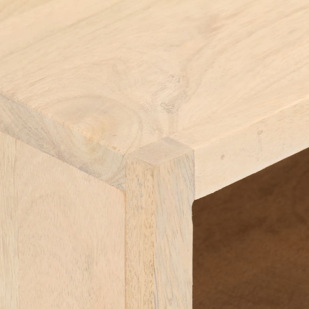 Tv-bord massivt mangotræ og jern - 110 x 30 x 40 cm, 1, med 6 skuffer, x - number 6.