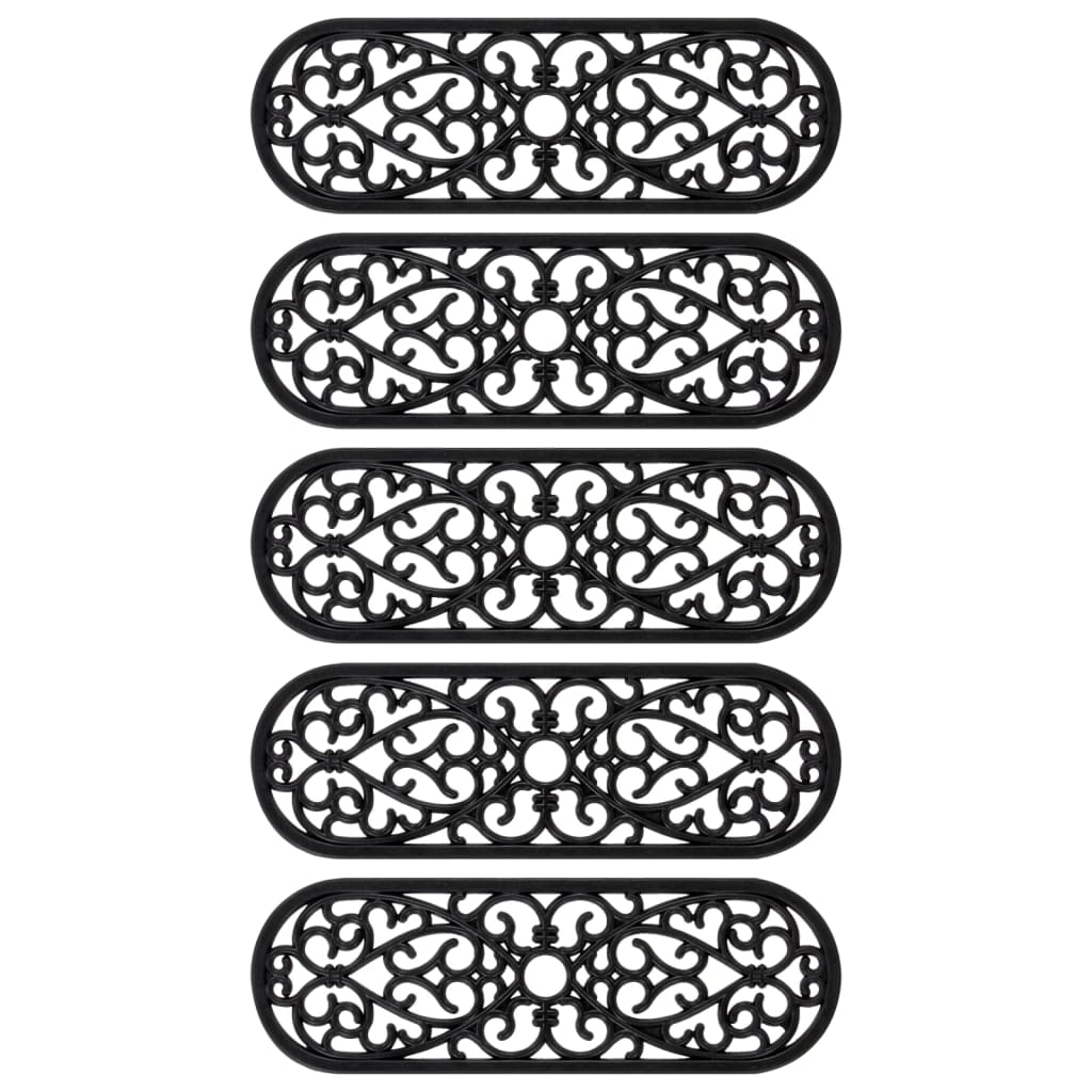 Tapis d'escalier 5 pcs. 25x75 cm caoutchouc - ooo 2 - number 3.