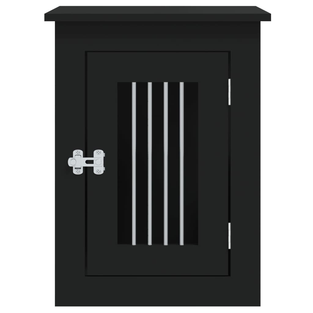 Cage pour chien en bois - noir, 45 x 62 x 59 cm - number 7.