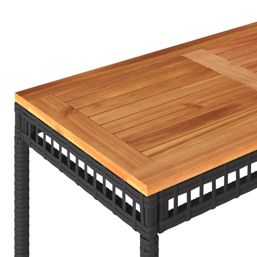 Lounge garnitura za vrt 4 dijela s jastucima poliratan - crna, 1 - number 12.