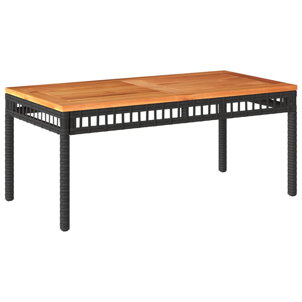 Lounge garnitura za vrt 4 dijela s jastucima poliratan - crna, 1 - number 8.