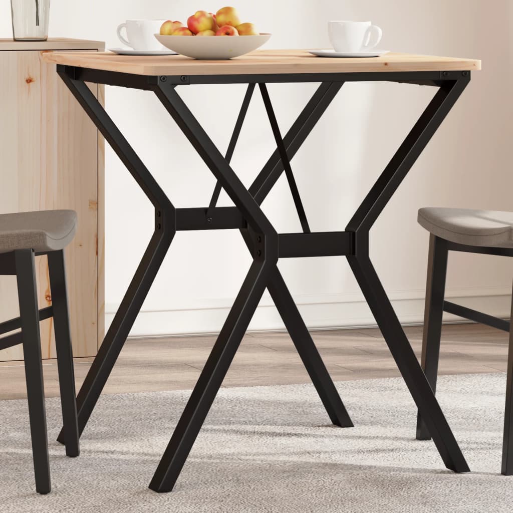 Bordben til spisebord 60x60x73 cm y-stel støbejern - 60 x 60 x 73 cm (l x b x h) - number 1.