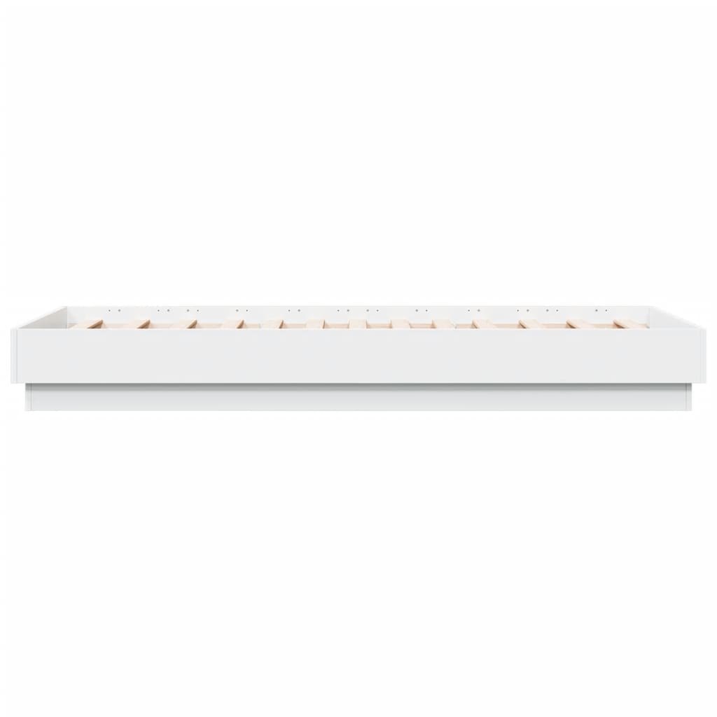 Sengeramme med led-lys - hvid, 90 x 190 cm-1 - number 7.