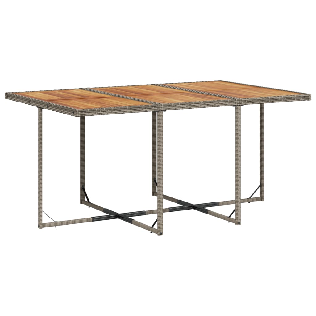 Salongsett for hagen 11 deler med puter polyrattan - grå, tre, 10 - number 4.