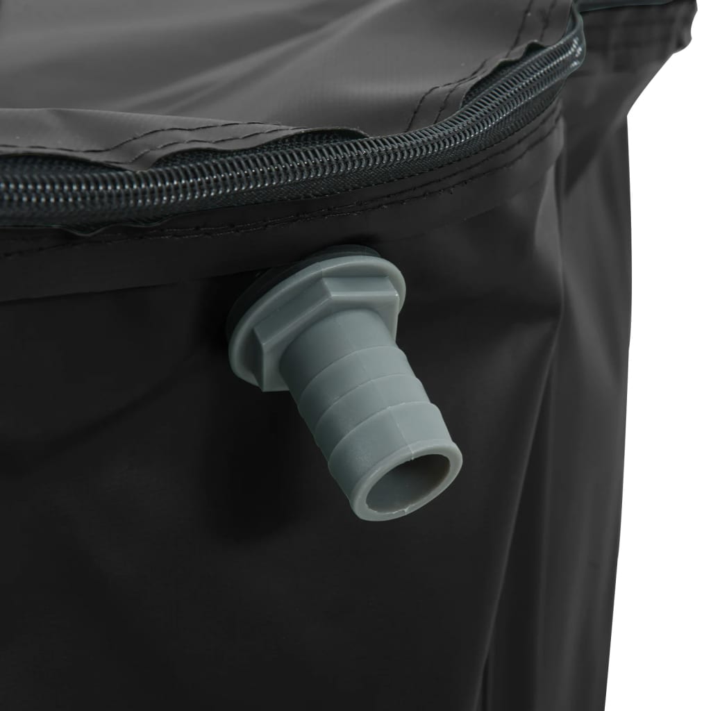 Spremnik za vodu sa slavinom sklopivi pvc - crni, 500 l, 1 - number 7.