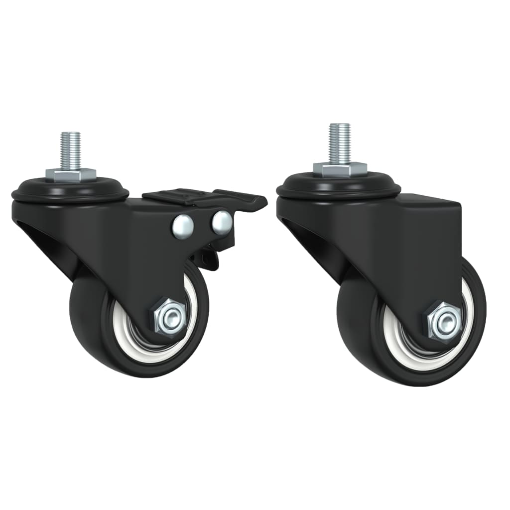 Køkkenvogn 53x20x76 cm konstrueret træ - sort-1 - number 12.