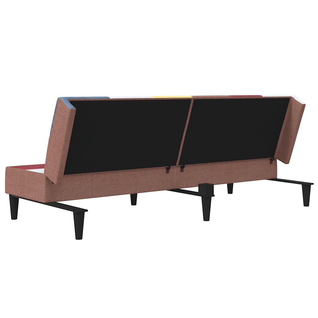 Sofa 2-osobowa rozkładana tkanina - ooo 7, bez podłokietników bez podnóżka - number 7.